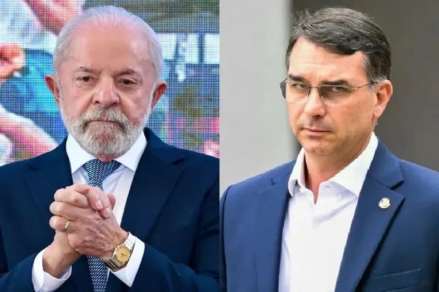 Flávio Bolsonaro tem 52% e Lula 48% dos votos válidos em pesquisa BTG/Nexus para o segundo turno