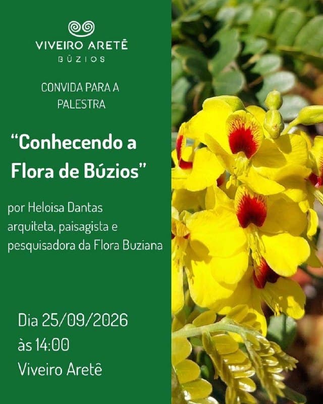 Lecture “Getting to know the Flora of Búzios” presents native species this Friday (25)