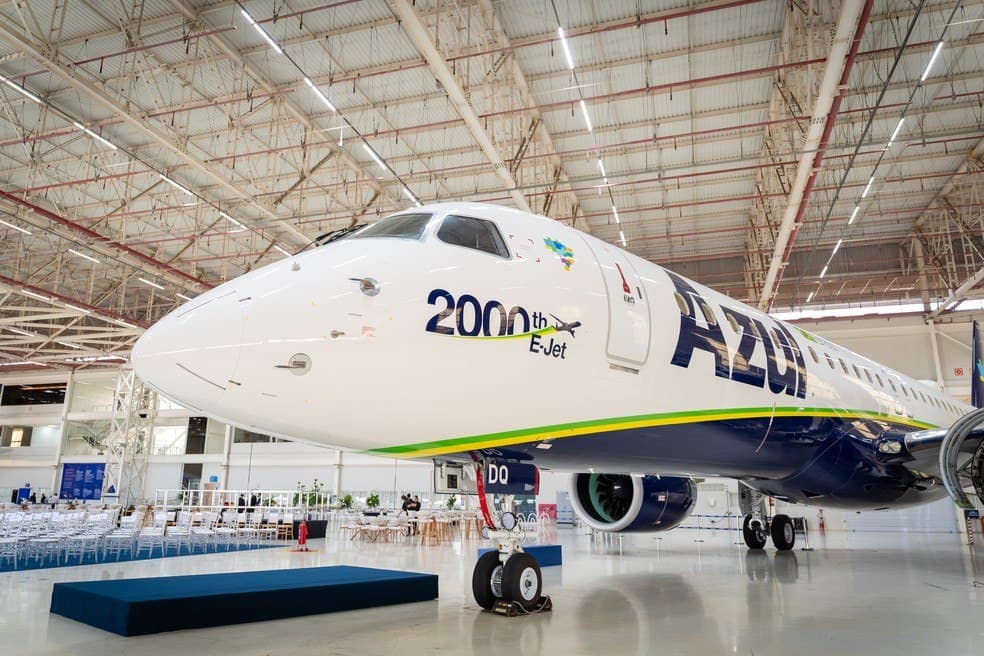 Pane global no GPS afeta jatos E2 da Embraer e voos da Azul